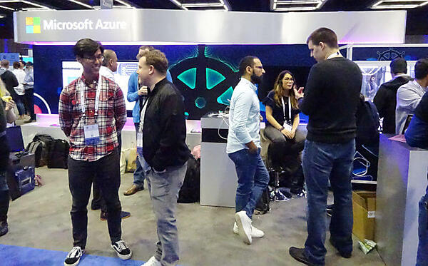 Microsoft Azureのブース