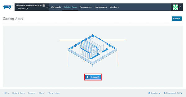 図14：「Launch」ボタンをクリック