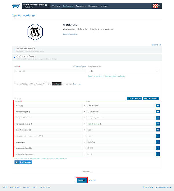 図17：パラメータを指定して設定