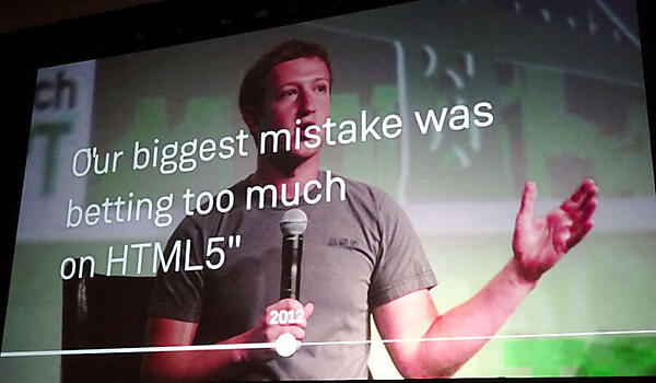 FacebookのHTML5への期待は失敗に終わった