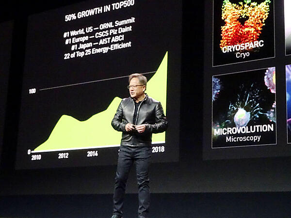 キーノートに登壇したジェンスン・フアン氏