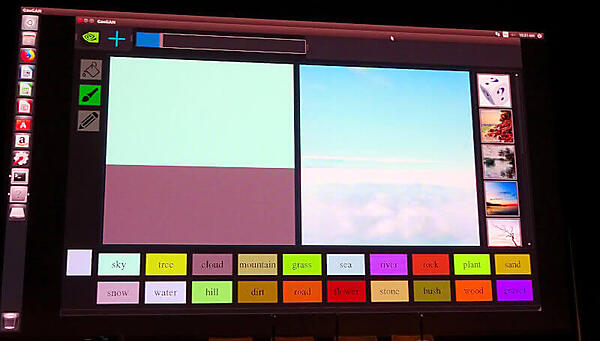 GauGANのインターフェース