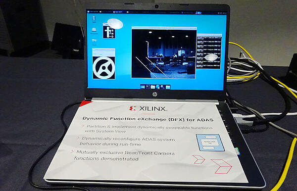 DFXのデモ。2つのカメラからの情報をそれぞれのロジックで処理