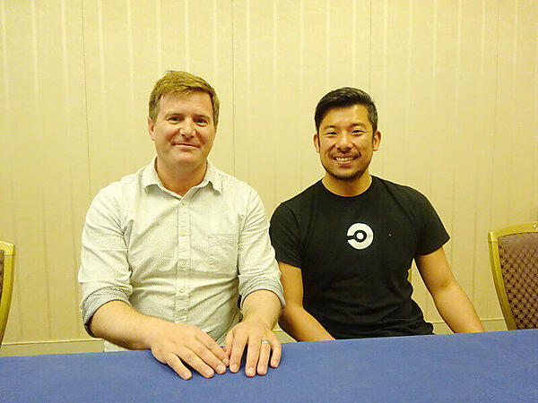CircleCIのCEO、Jim Rose氏（左）と森本健介氏（右）