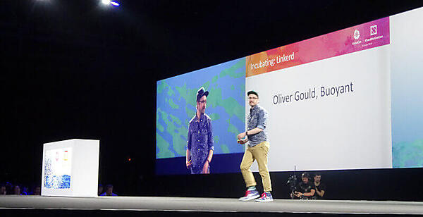 登壇するBuoyantのCTO、Oliver Gould氏