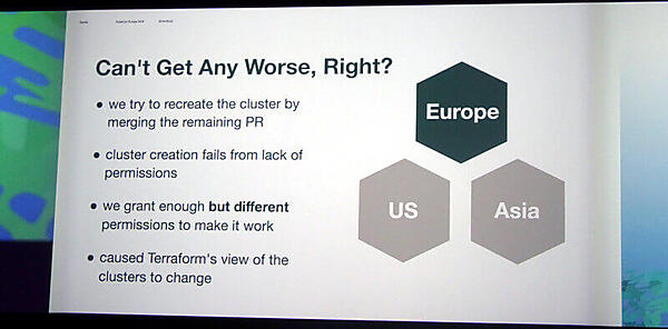 3つのクラスターゾーンのうち2つまでが削除されてしまった