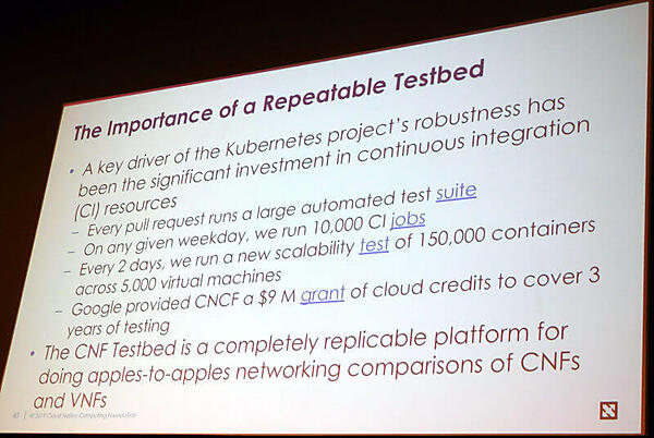 Testbedの重要性を強調