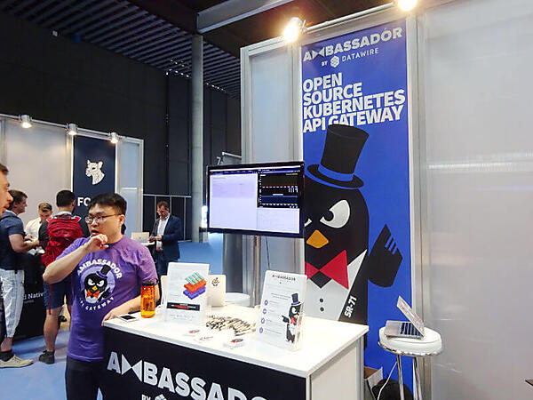 AmbassadorをリードするDatawireのブース