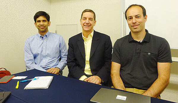 左からLanerolle氏、Leger氏、Monjalon氏