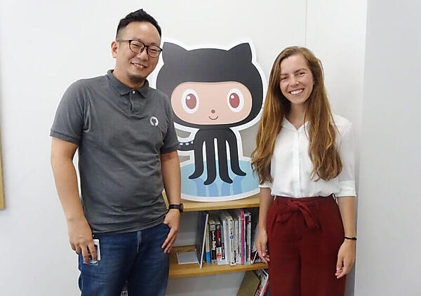 池田氏（左）とツェーゲル氏（右）