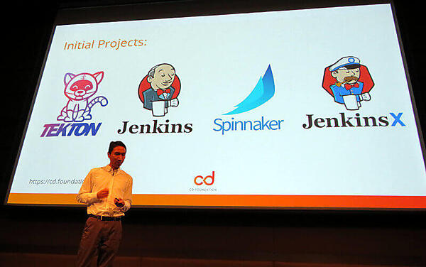 CD Foundationに所属するプロジェクトを紹介する川口氏