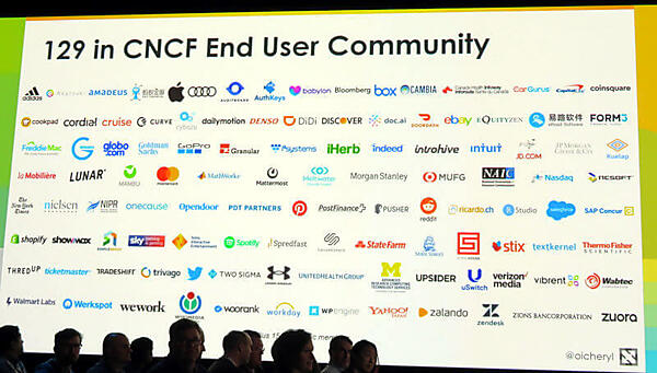 CNCFのエンドユーザーメンバーは130社を超えている