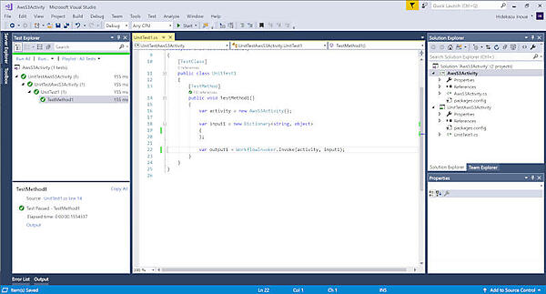 単体テストの動作確認