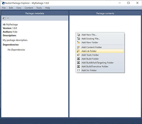 libフォルダ作成