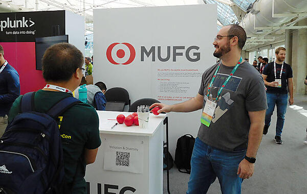 もっとリクルーティングを訴求して欲しかったMUFGブース
