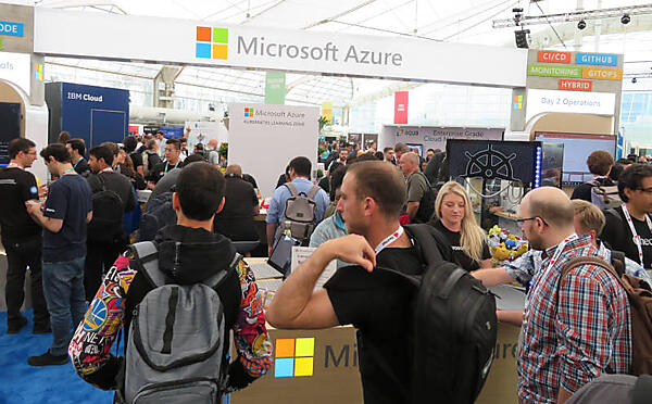 大人気のMicrosoftブース