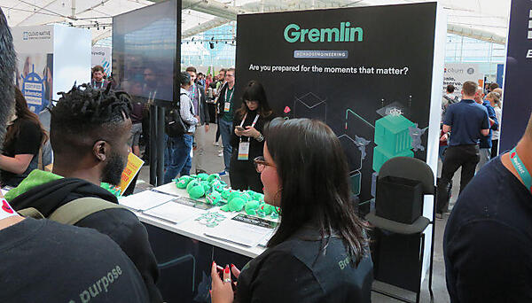 キーノートで注目されたカオスエンジニアリングのGremlinブース