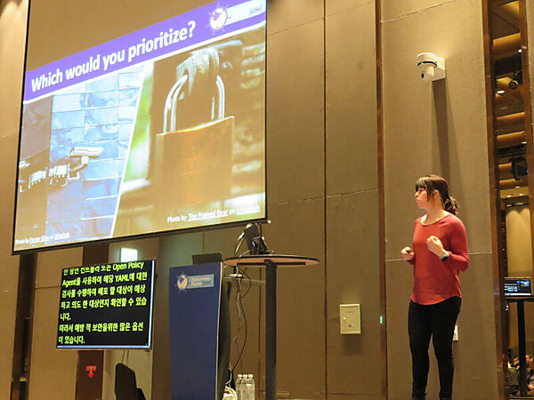 「監視カメラ」の重要性を説くLiz Rice氏