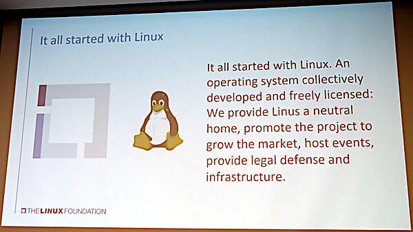 LFの始まりはTorvalds氏に対する環境の提供から