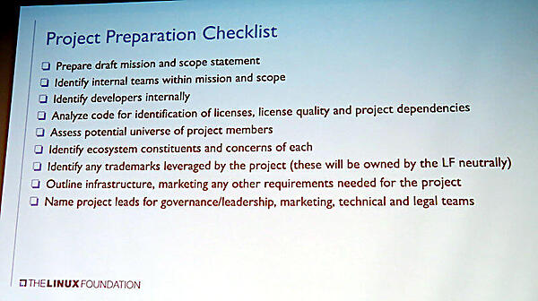 LFのプロジェクトホスティングのためのチェックリスト