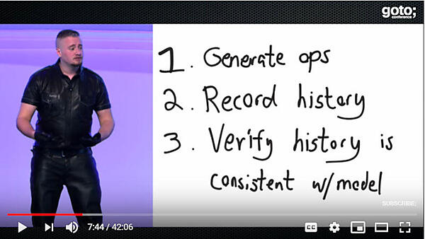 操作を実行し、その結果を記録し、後からモデルに照らして検証する