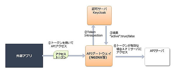 図9：APIゲートウェイにてAPIサーバの代わりにToken Introspectionを実施