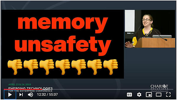 メモリーに対して安全でないのがC言語
