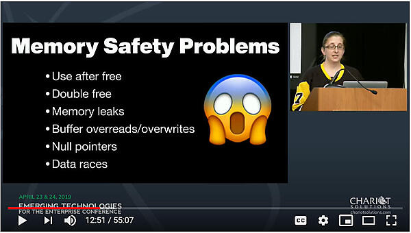 メモリーに対して安全ではないということで起こり得る問題点を列挙