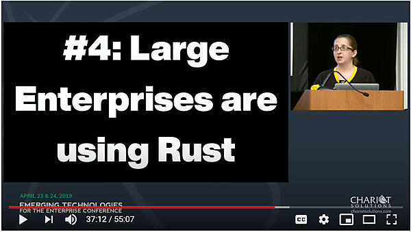 エンタープライズでの利用が進むRust