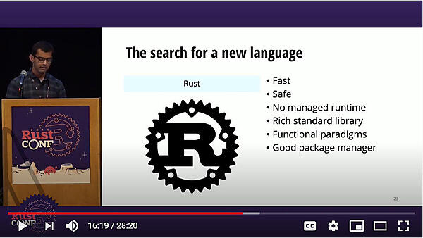 Rustが最後に残った