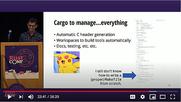 Cargoの良さを解説するPalkar氏
