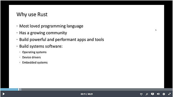 Meaghan Lewis氏によるRustを使う理由