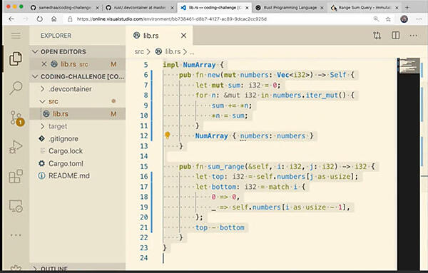 Visual Studio Codespacesを使ってRustのコーディング