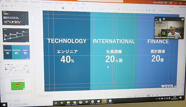 国際化が進んでいるWOVNのスタッフ