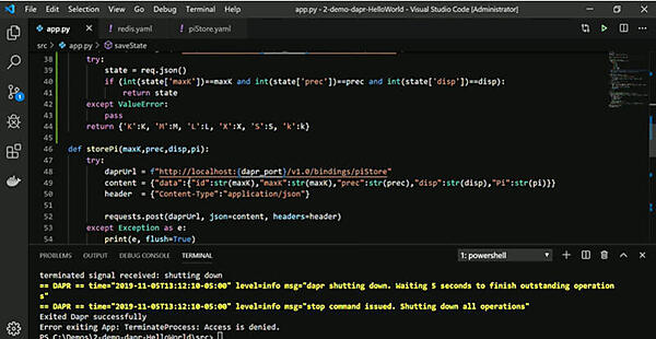 Pythonコードを修正してデモを実行