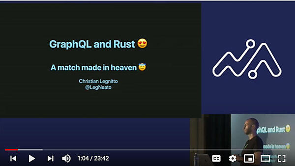 GraphQLとRustを紹介するLegnitto氏