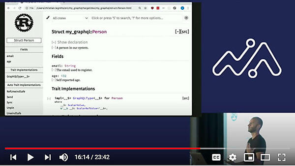 Cargoによって生成されたドキュメントの例