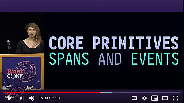 SpanとEventがtracingの核となる