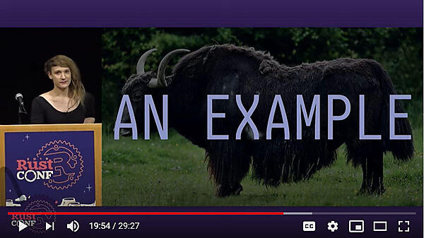 Yak Shavingを説明するスライドにはちゃんとYakの写真が