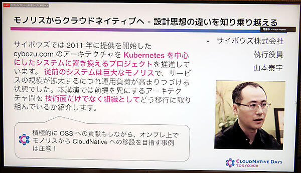 サイボウズによるモノリシックなシステムからの移行についてのセッション