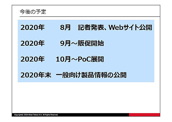 日本市場での今後の予定