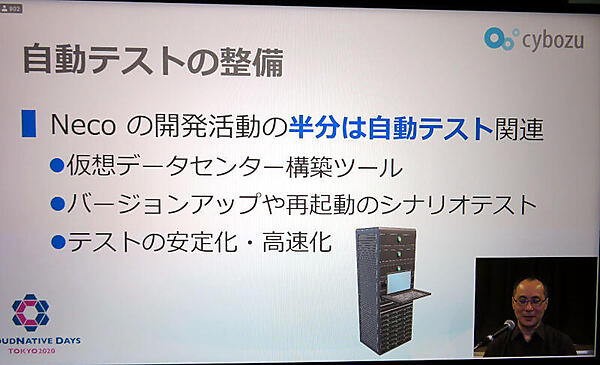 自動テスト開発が全体の半分を占めたという