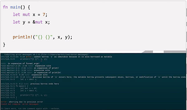 改善前のエラーメッセージ