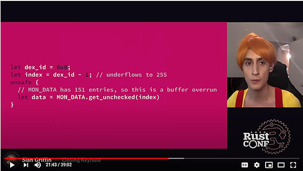 Rustでバッファオーバーフローを再現