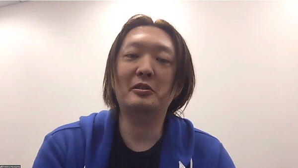 セッションを行うサイバーエージェントの長谷川氏