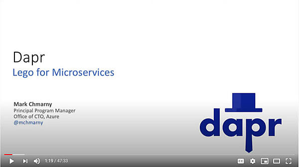 DaprをLegoに例えたセッションタイトル