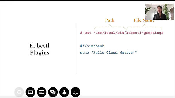 &quot;Hello World&quot;と標準出力に書き出すスクリプトをプラグインとして組み込み