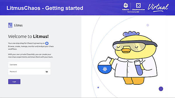 Litmus ChaosのWebUI、Litmus Portal