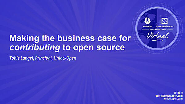 OSSに貢献するビジネス上の意味を探るというセッション