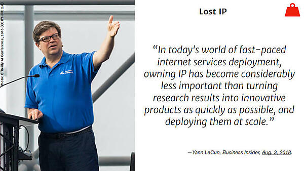 知的財産の損失に関するコメント